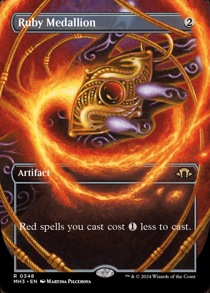 CardboardCrack - Ruby Medallion (Borderless) - Modern Horizons 3 (MH3) - FOIL