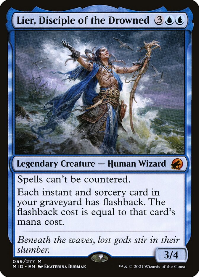CardboardCrack - Lier, Disciple of the Drowned - Innistrad: Midnight Hunt (MID)