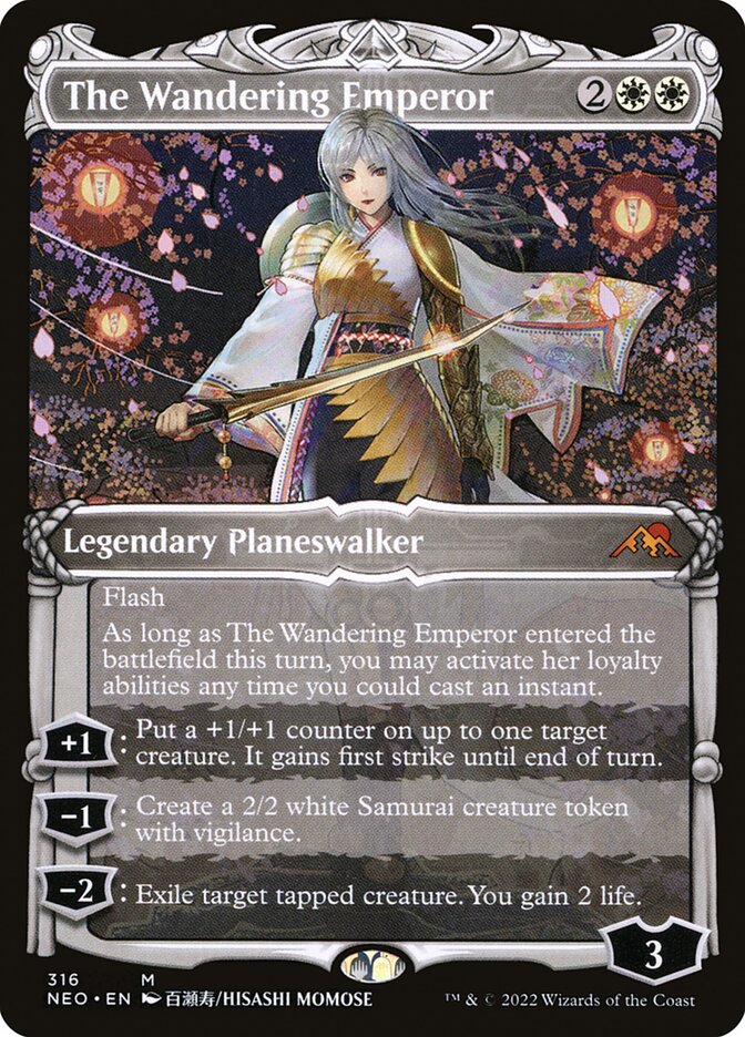 CardboardCrack - The Wandering Emperor (Showcase) - Kamigawa: Neon Dynasty (NEO)