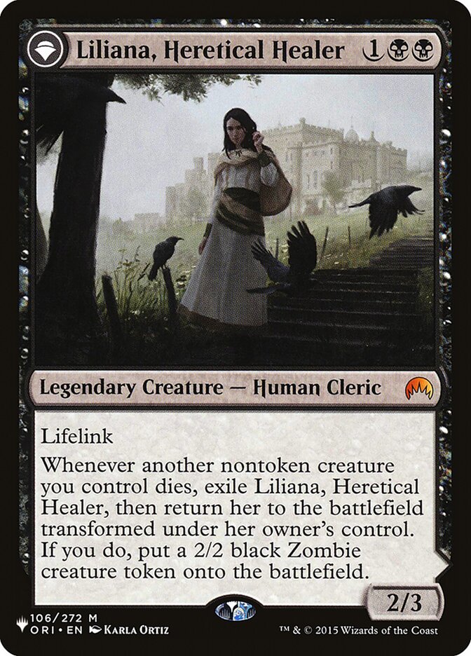 CardboardCrack - Liliana, Heretical Healer - The List Reprints (LIST)