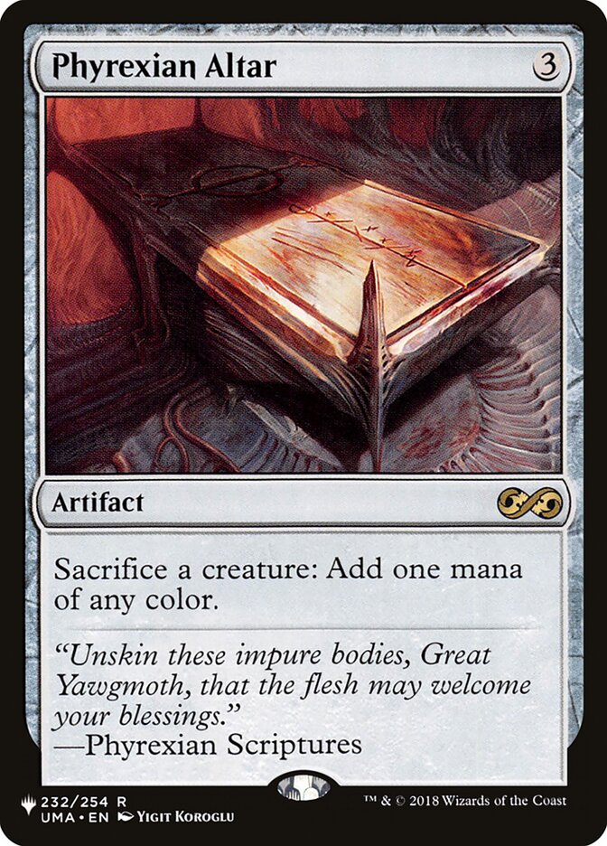 CardboardCrack - Phyrexian Altar - The List Reprints (LIST)