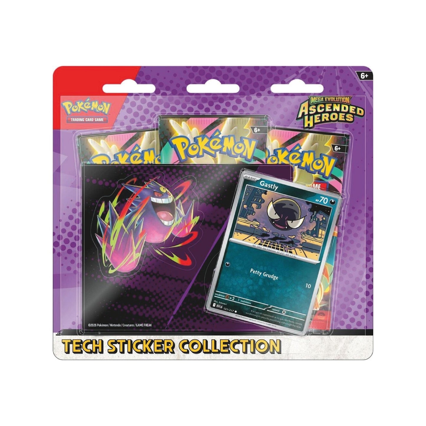 CardboardCrack - Mega Evolution: Ascended Heroes Tech Sticker Collection - Gastly