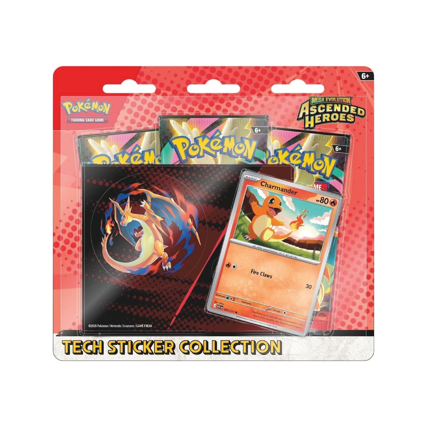 CardboardCrack - Mega Evolution: Ascended Heroes Tech Sticker Collection - Charmander
