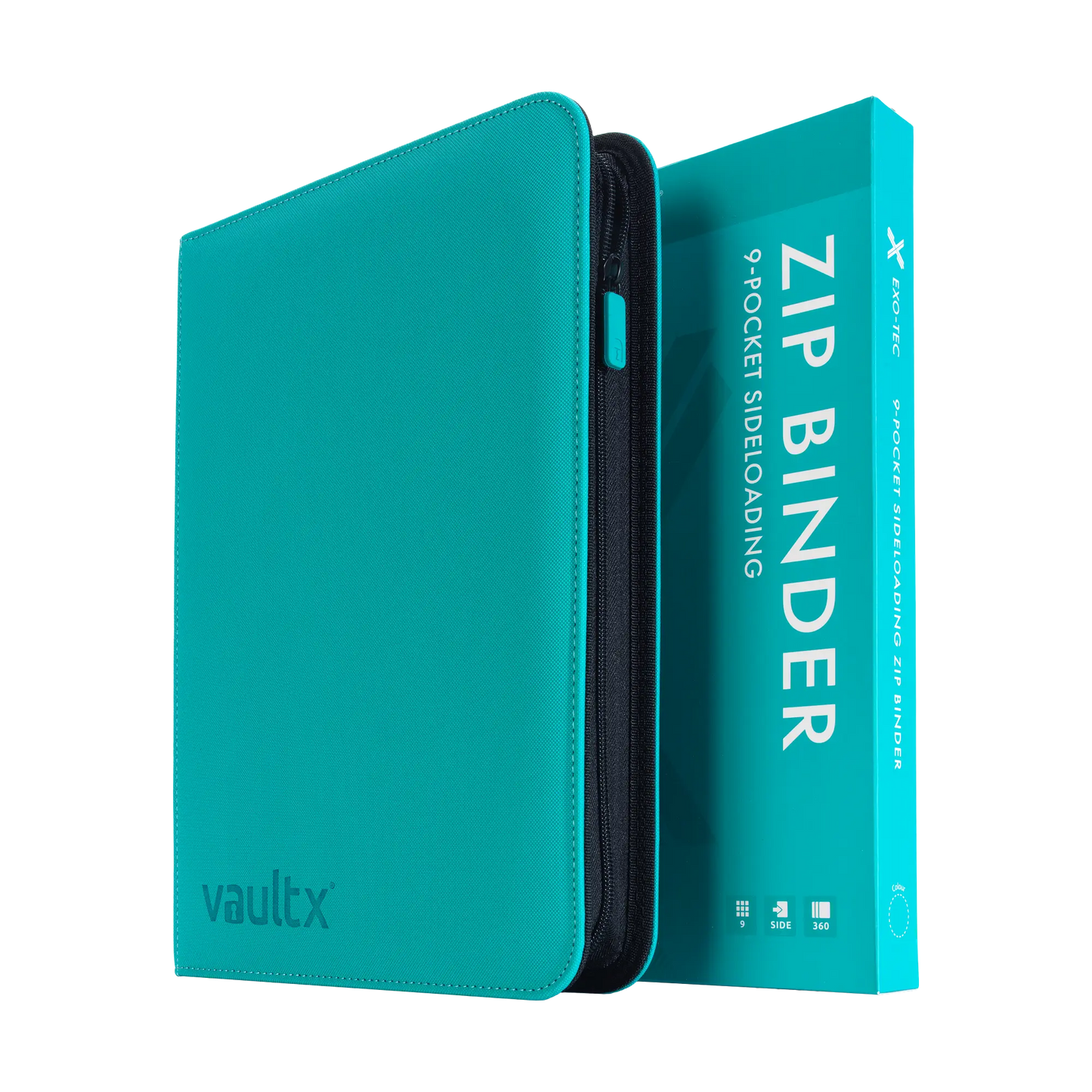 CardboardCrack - VaultX Exo-Tec® Zip Binder - 9 Pocket (various colors)