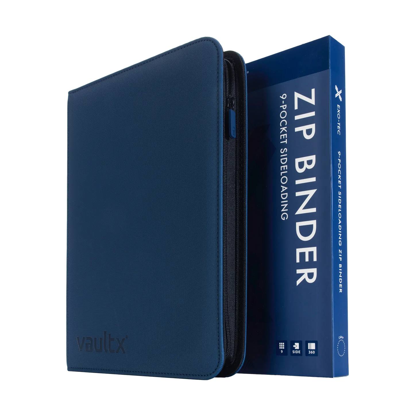 CardboardCrack - VaultX Exo-Tec® Zip Binder - 9 Pocket (various colors)