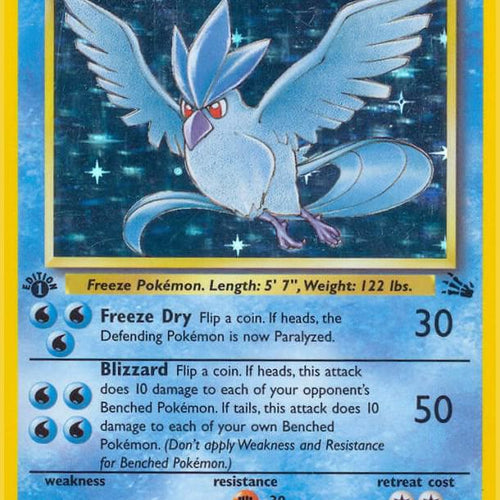 CardboardCrack - Articuno (2) - Fossil (FO) 1st Edition