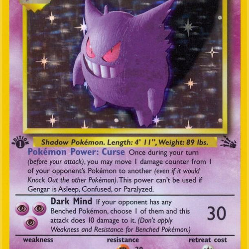 CardboardCrack - Gengar (5) - Fossil (FO) 1st Edition