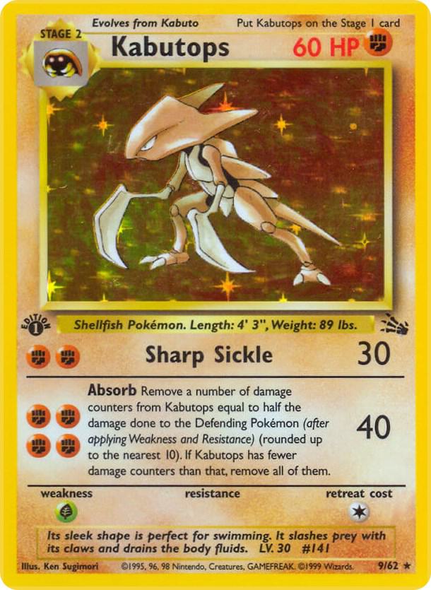 CardboardCrack - Kabutops (9) - Fossil (FO) 1st Edition