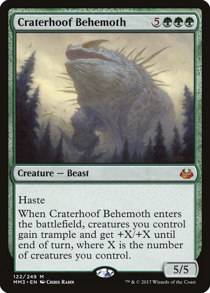 CardboardCrack - Craterhoof Behemoth - Modern Masters 2017 (MM3)