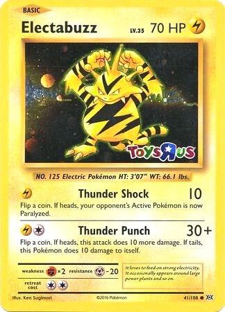 CardboardCrack - Electabuzz - 41/108 (Toys R Us Promo) - Miscellaneous Cards & Products (MCAP)