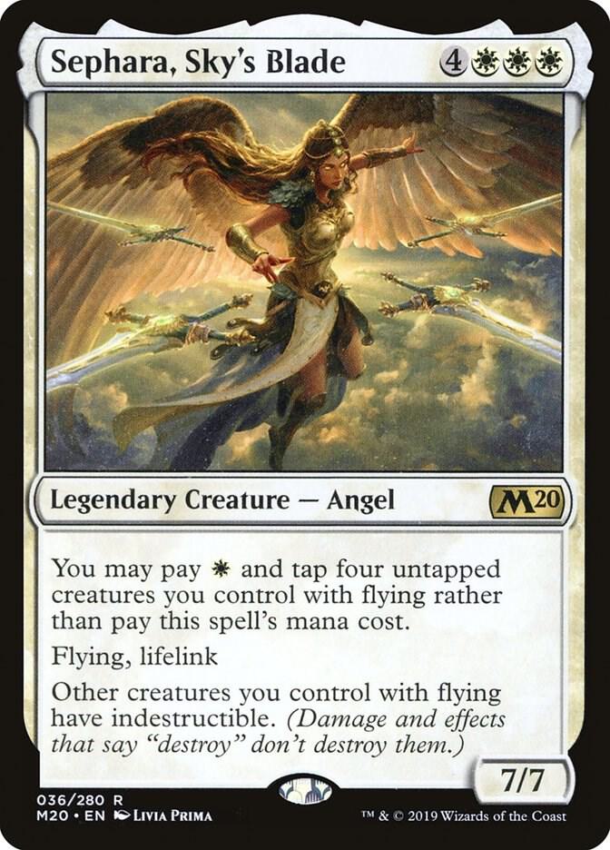 CardboardCrack - Sephara, Sky's Blade - Core Set 2020 (M20) - FOIL