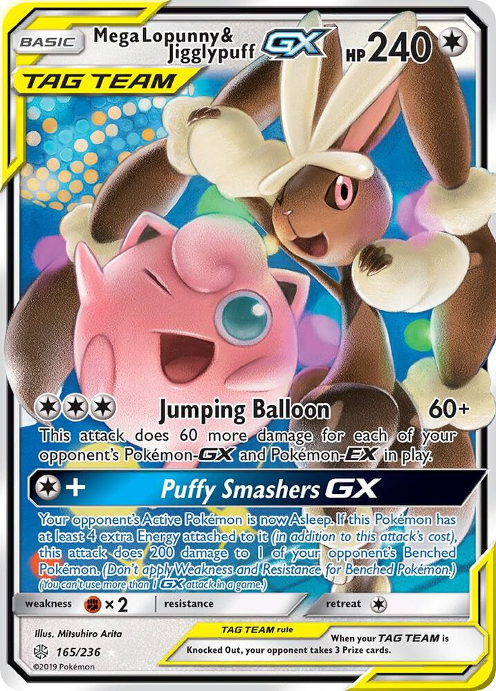 CardboardCrack - Mega Lopunny & Jigglypuff GX - SM - Cosmic Eclipse (SM12)