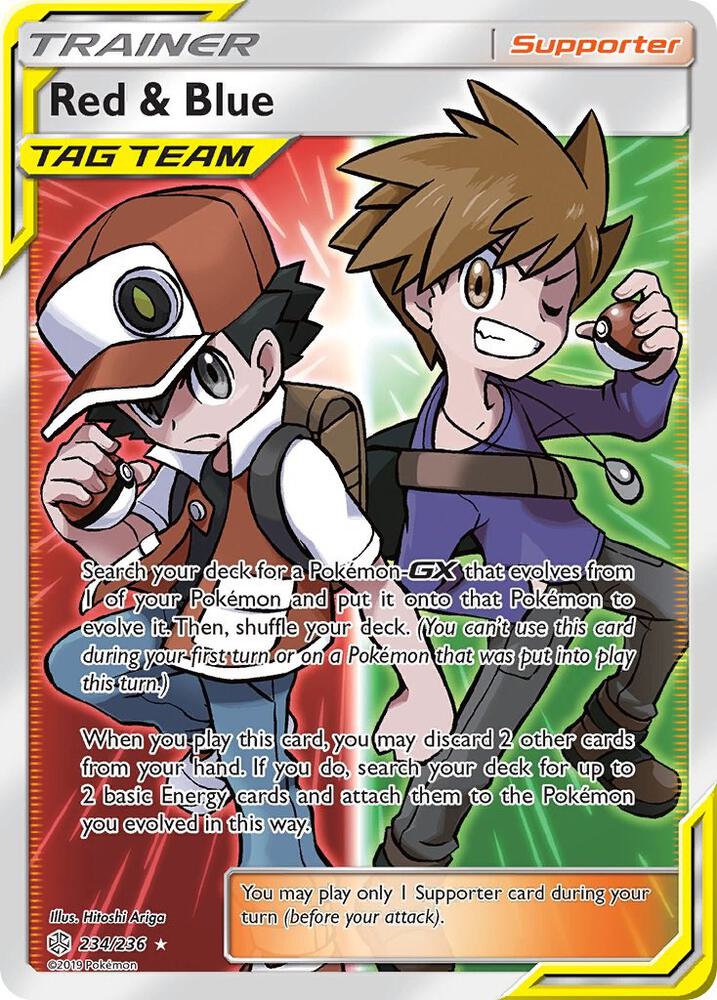 CardboardCrack - Red & Blue (Full Art) - SM - Cosmic Eclipse (SM12)