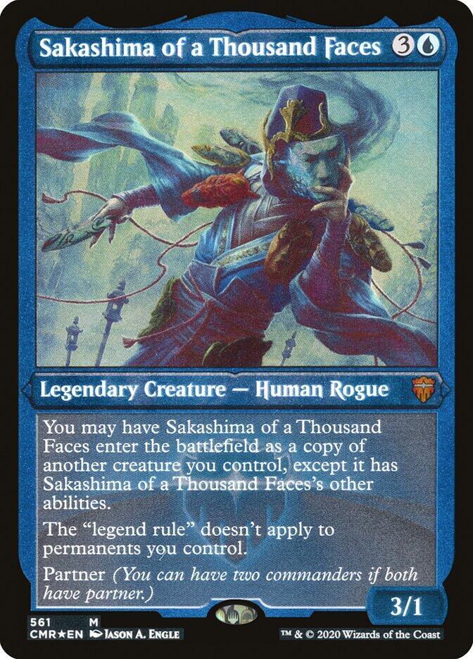 CardboardCrack - Sakashima of a Thousand Faces (Foil Etched) - Commander Legends (CMR)