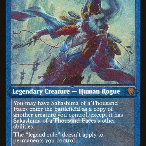 CardboardCrack - Sakashima of a Thousand Faces (Foil Etched) - Commander Legends (CMR)