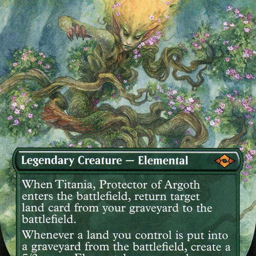CardboardCrack - Titania, Protector of Argoth (Borderless) - Modern Horizons 2 (MH2) - FOIL
