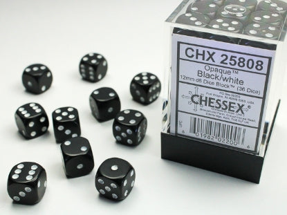 CardboardCrack - Chessex D6 Dice 16mm (12 Dice) (Various Colors)