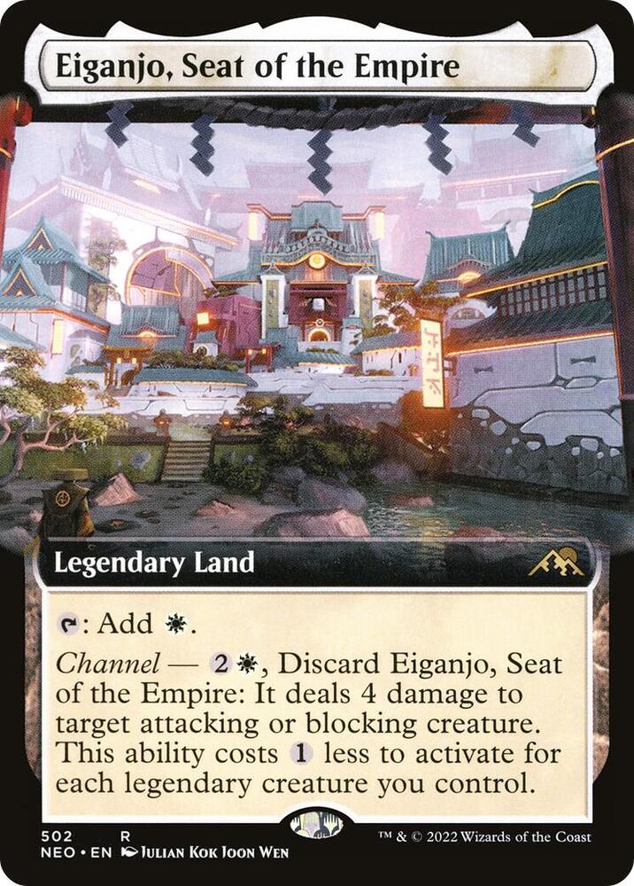 CardboardCrack - Eiganjo, Seat of the Empire (Extended Art) - Kamigawa: Neon Dynasty (NEO)