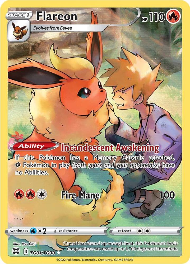 CardboardCrack - Flareon - SWSH09: Brilliant Stars Trainer Gallery (SWSH09:TG)