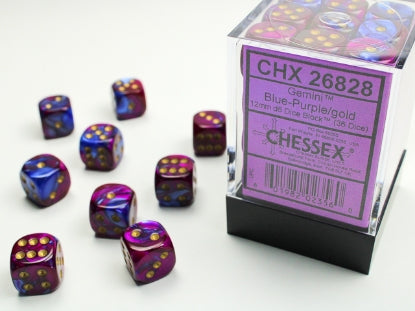 CardboardCrack - Chessex D6 Dice 16mm (12 Dice) (Various Colors)