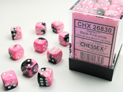 CardboardCrack - Chessex D6 Dice 12mm (36 Dice) (Various Colors)