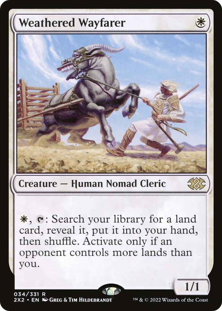 CardboardCrack - Weathered Wayfarer - Double Masters 2022 (2X2) - FOIL