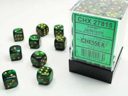 CardboardCrack - Chessex D6 Dice 12mm (36 Dice) (Various Colors)