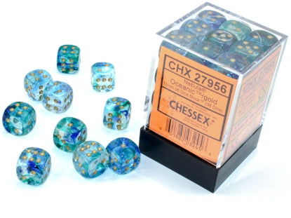 CardboardCrack - Chessex D6 Dice 16mm (12 Dice) (Various Colors)