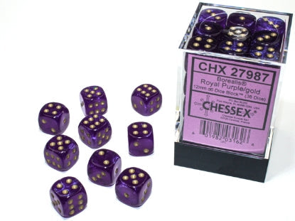 CardboardCrack - Chessex D6 Dice 16mm (12 Dice) (Various Colors)