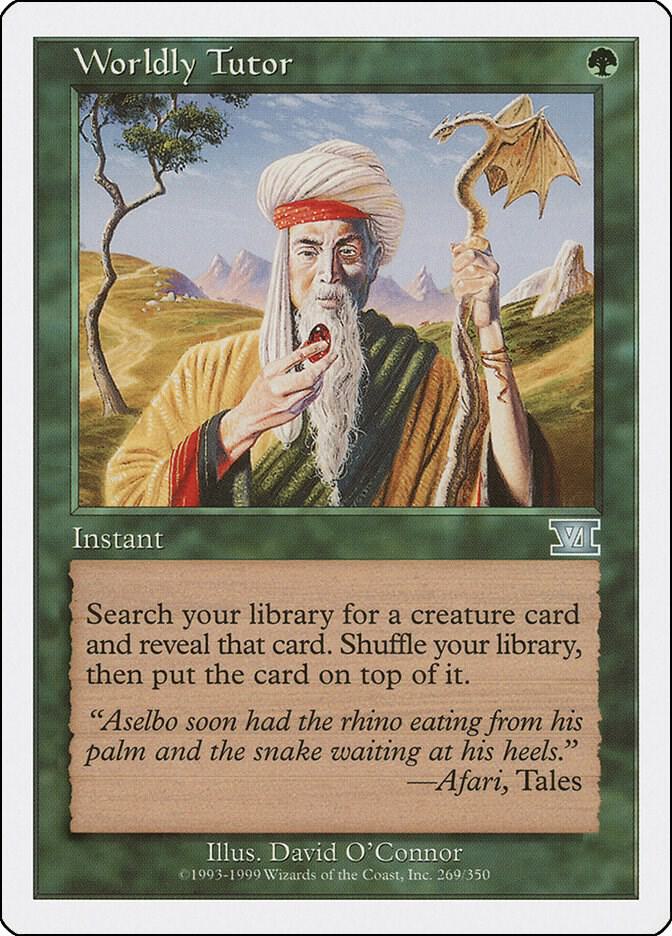 CardboardCrack - Worldly Tutor - Classic Sixth Edition (6ED)