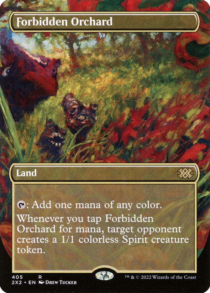 CardboardCrack - Forbidden Orchard (Borderless) - Double Masters 2022 (2X2) - FOIL