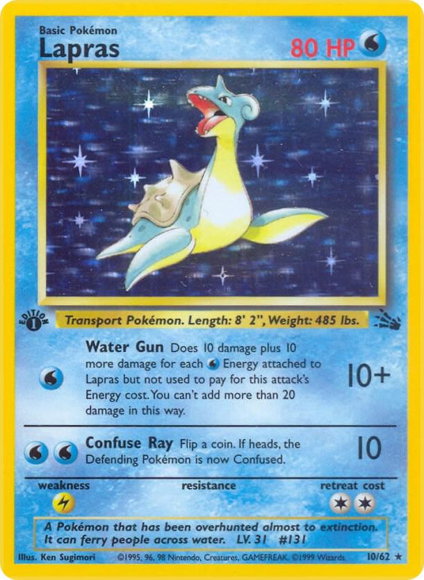 CardboardCrack - Lapras (10) - Fossil (FO) 1st Edition