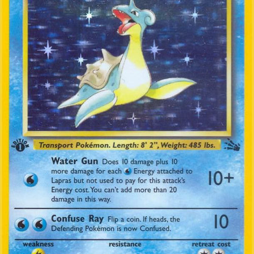 CardboardCrack - Lapras (10) - Fossil (FO) 1st Edition