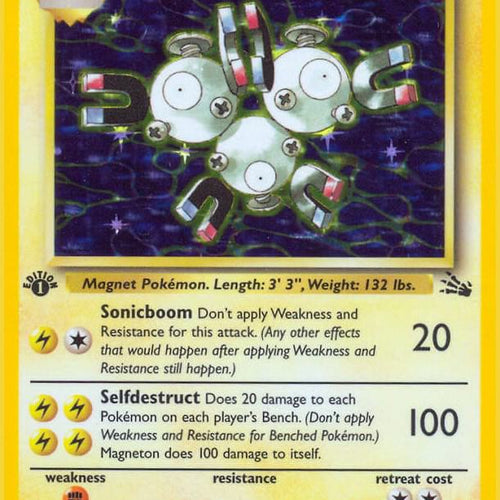 CardboardCrack - Magneton (11) - Fossil (FO) 1st Edition