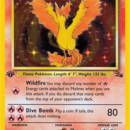 CardboardCrack - Moltres (12) - Fossil (FO) 1st Edition