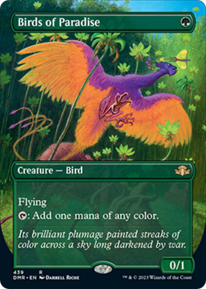 CardboardCrack - Birds of Paradise (Borderless) - Dominaria Remastered (DMR)