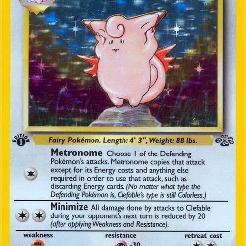 CardboardCrack - Clefable (1) - Jungle (JU) 1st Edition