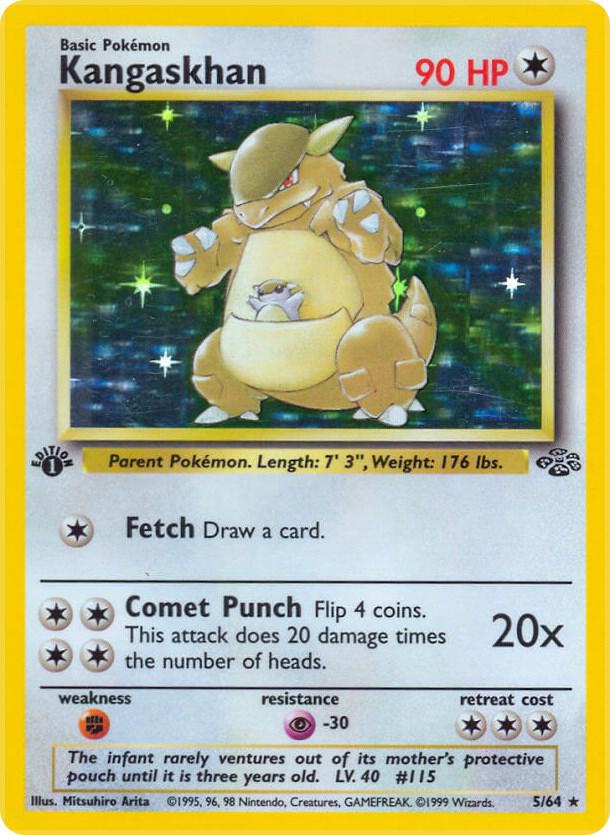CardboardCrack - Kangaskhan (5) - Jungle (JU) 1st Edition