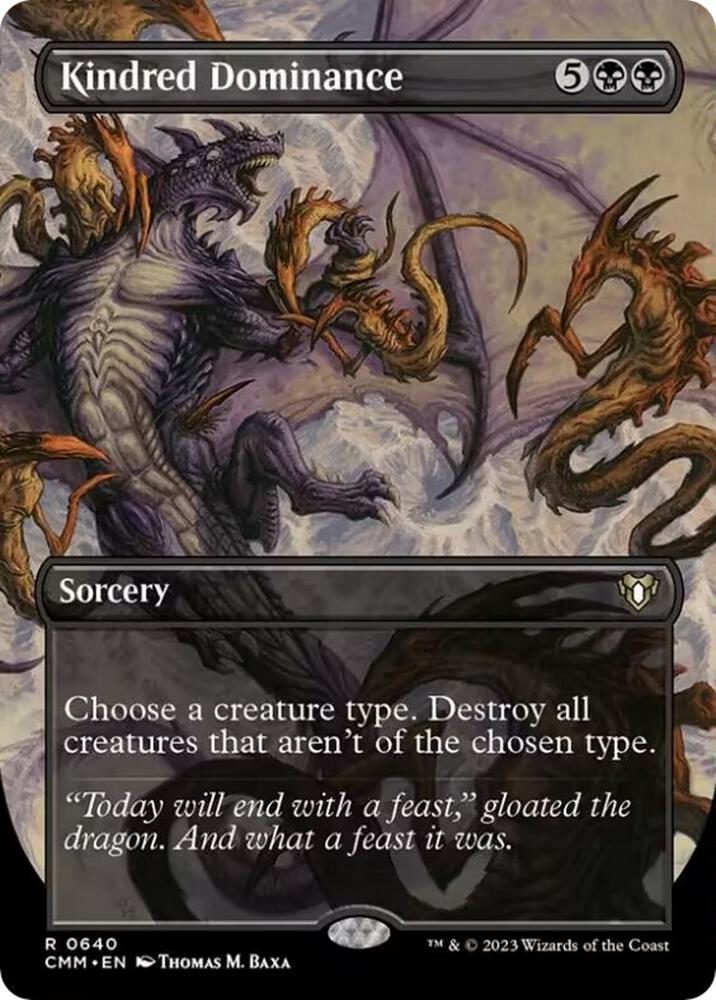 CardboardCrack - Kindred Dominance (Borderless) - Commander Masters (CMM)