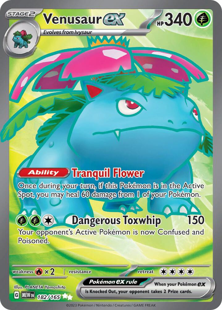 CardboardCrack - Venusaur ex - 182/165 - SV: Scarlet & Violet 151 (MEW)