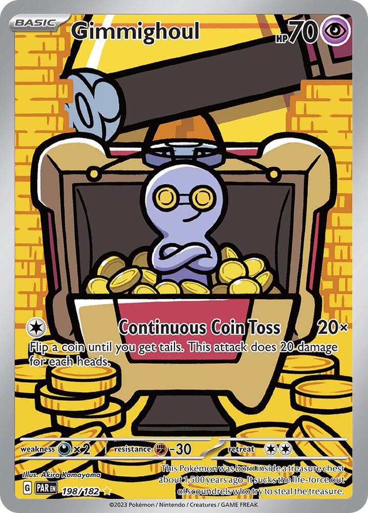 CardboardCrack - Gimmighoul - 198/182 - SV04: Paradox Rift (PAR)