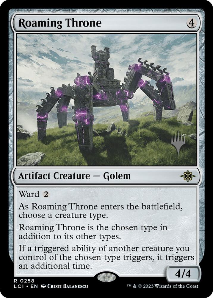 CardboardCrack - Roaming Throne - Promo Pack: The Lost Caverns of Ixalan (PPLCI) - FOIL
