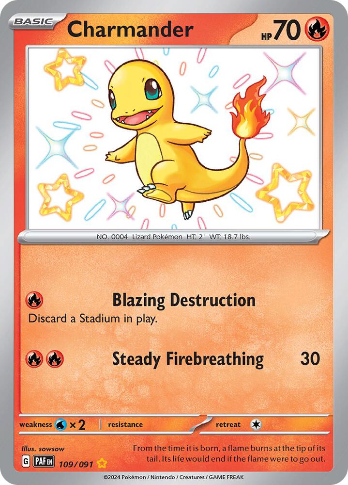 CardboardCrack - Charmander - 109/091 - SV: Paldean Fates (PAF)