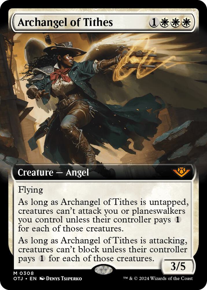 CardboardCrack - Archangel of Tithes (Extended Art) - Outlaws of Thunder Junction (OTJ)
