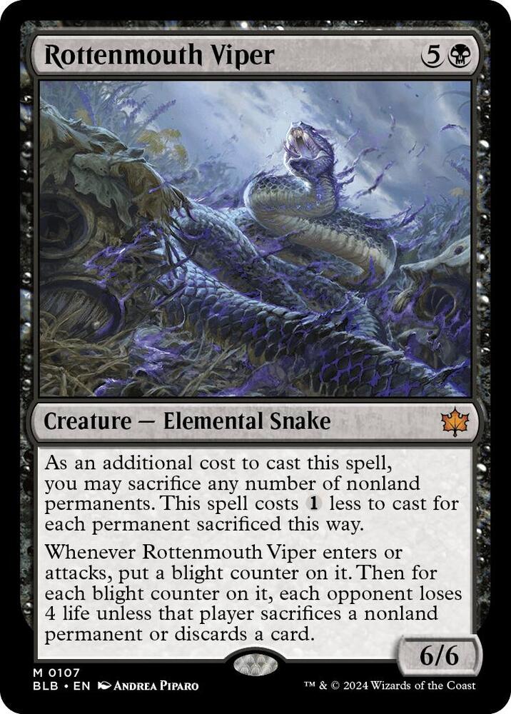 CardboardCrack - Rottenmouth Viper - Bloomburrow (BLB)