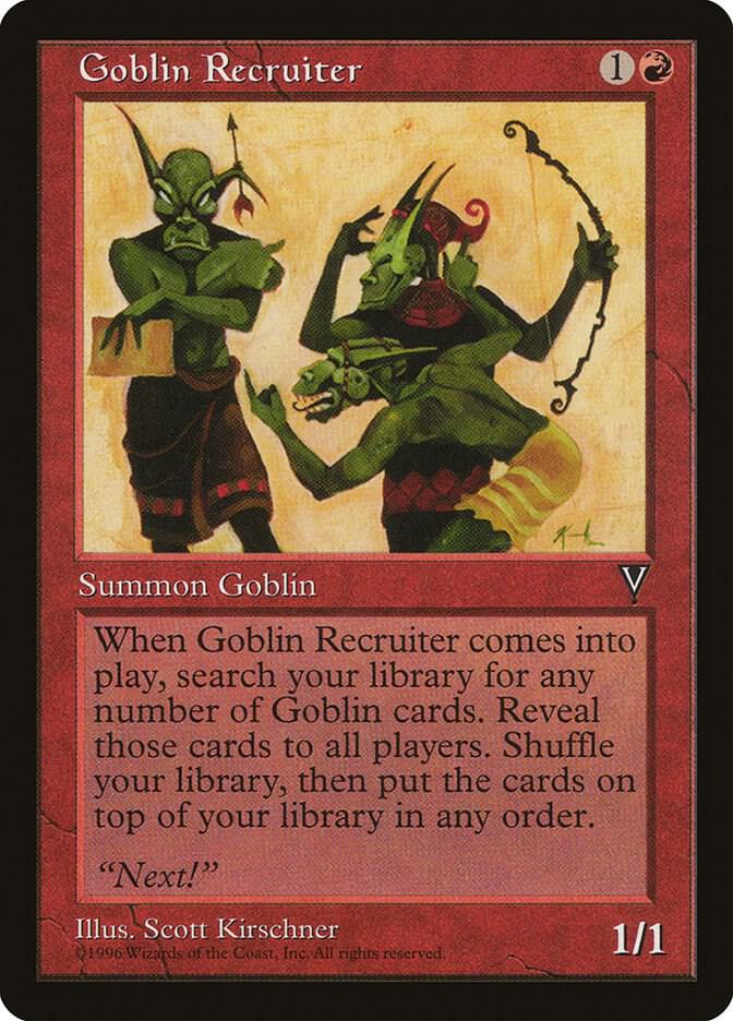 CardboardCrack - Goblin Recruiter - Visions (VIS)