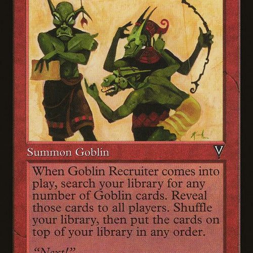 CardboardCrack - Goblin Recruiter - Visions (VIS)