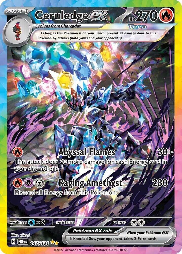 CardboardCrack - Ceruledge ex - SV: Prismatic Evolutions (PRE)