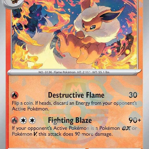 CardboardCrack - Flareon (Master Ball Pattern) - SV: Prismatic Evolutions (PRE)