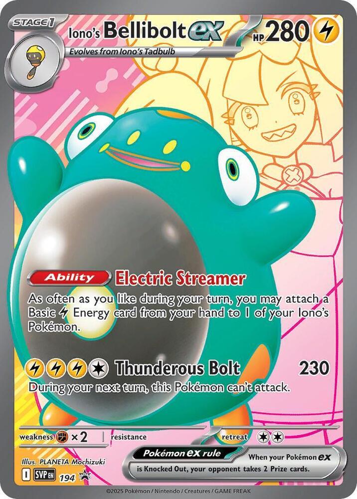 CardboardCrack - Iono's Bellibolt ex - 194 - SV: Scarlet & Violet Promo Cards (SVP)